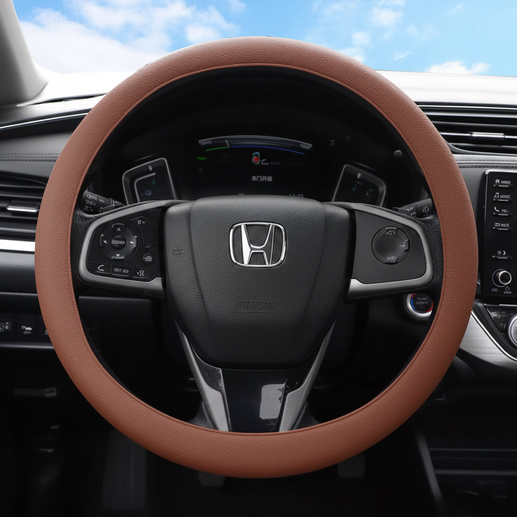 Non-Slip Silicone Steering Wheel Cover Summer Breathable Elastic Universal Fit 38Cm Car Steering Wheel Protector Accessory
