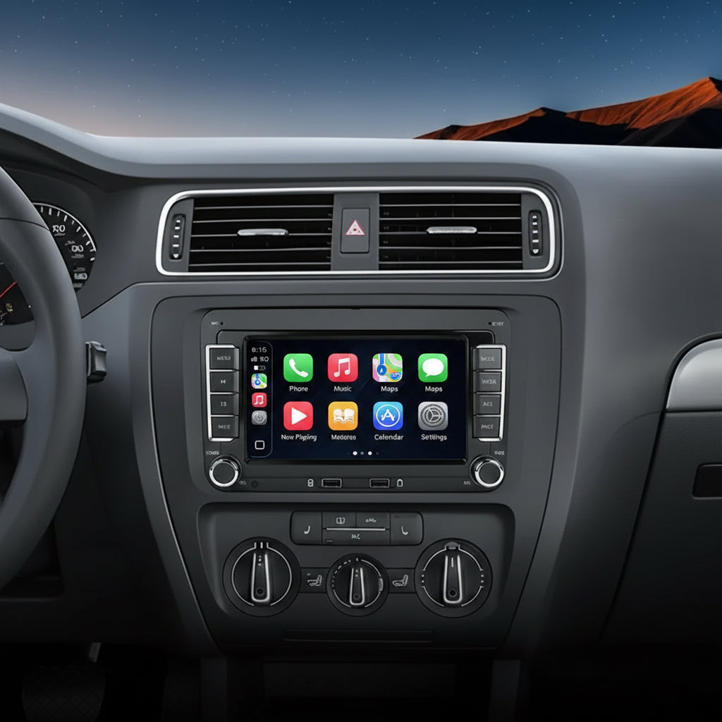 Autoradio Touch Screen for VW Golf 5 T5 Polo 5 Passat B6 B7 Tiguan Jetta MK6 Wireless Carplay Android Auto Mirror Link FM USB Intelligent Multimedia Display Multimédia Voiture Accessoires Coche Pantalla Vehículo Systèmes Intelligents Auto 2 Din 7In