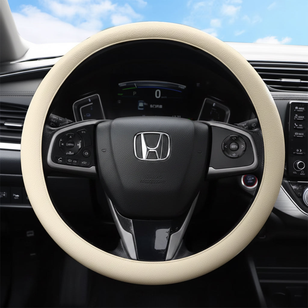 Non-Slip Silicone Steering Wheel Cover Summer Breathable Elastic Universal Fit 38Cm Car Steering Wheel Protector Accessory