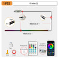 43.31 Inch Streamer Car Ambient Lights RGB 64 Color Universal LED Interior Hidden under Acrylic Strip Symphony Atmosphere Lamp